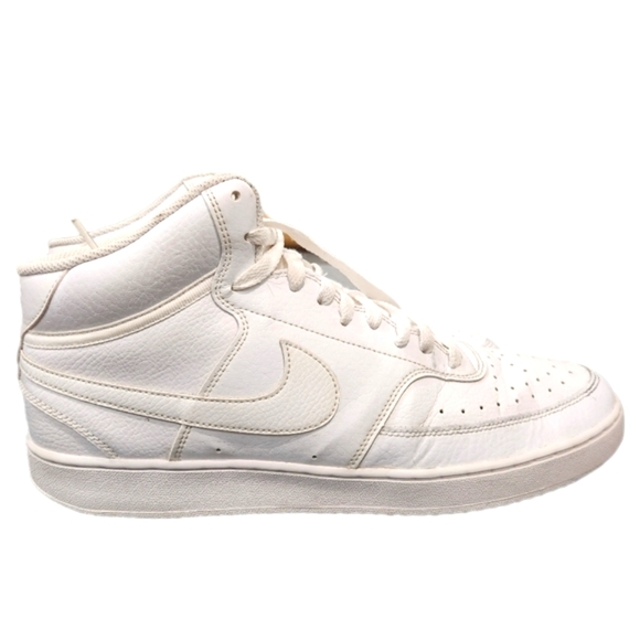 Nike Court Vision Mid Next Nature Sneaker, White/white, Men's 12 - Picture 4 of 7